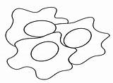 Favorite Fried Egg Coloring Page sketch template