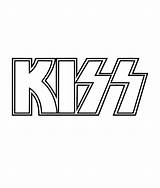 Kiss Rock Band Coloring Pages Sketch Page sketch template