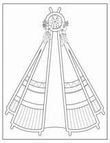 Coloring Sheet Native American Page Indigenous People Day  sketch template