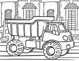 Dump Truck In The City coloring Page  Download Print Or Color Online sketch template
