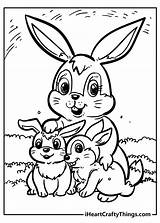 Free Printable Coloring Pages Bunny Rabbits sketch template