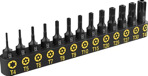 LEXIVON Tamper Proof Torx Bit Set, Premium S2 Alloy Steel | 13-Piece ...