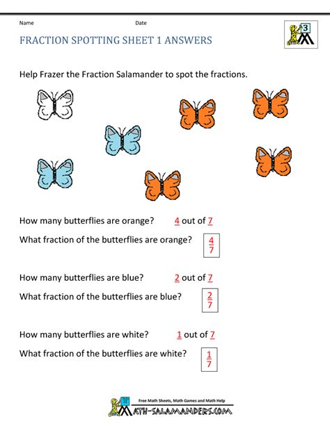 Finding Fractions - Fraction Spotting