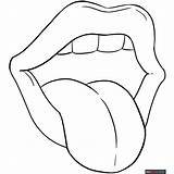 Mouth And Tongue  Coloring Pages For Kids Free sketch template