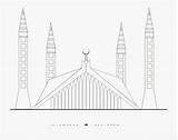 Shah Faisal Mosque Sketch Coloring Page sketch template