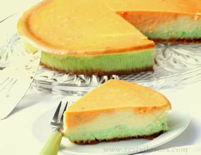 Recipe Tri-color & Tri-flavor Cheesecake! by Zestyflavors