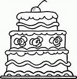 Cake Coloring Page  Coloring Home sketch template