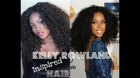 Kelly Rowland Inspired Hair - YouTube