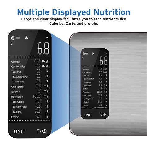 Etekcity Digital Kitchen Scale, Smart Food Scale with Nutritional Calculator for Keto, Macro ...