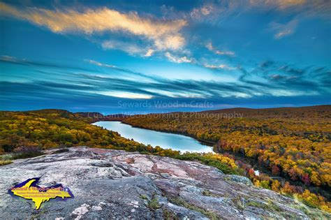 Lake Of The Clouds Porcupine Mountains Autunm -0110 – Seward's Wood-n-Crafts/Michigan ...