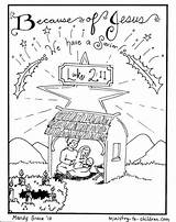 Coloring Pages For The Birth Of Jesus sketch template