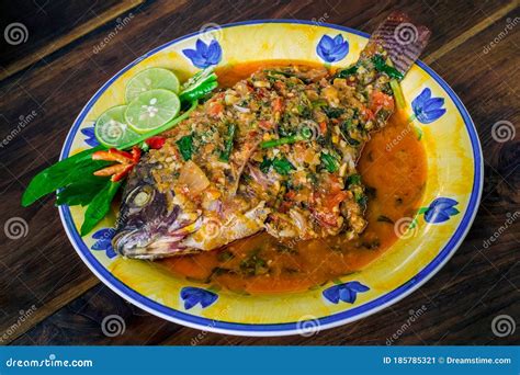 Sour Spicy Lemon Fish Curry Myanmar Style Stock Image - Image of ...