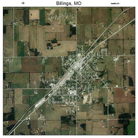 Aerial Photography Map of Billings, MO Missouri