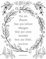 Free Printable Adult Coloring Page With 11 Inspirational Quotes  sketch template