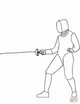 Epee Fencing coloring page  Free Printable Coloring Pages sketch template