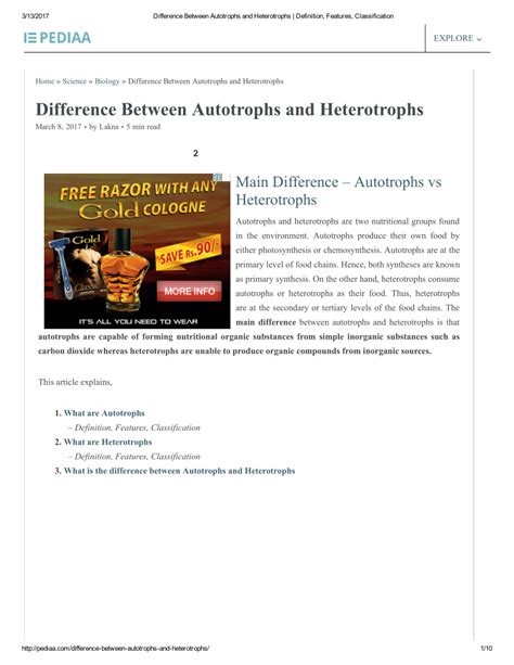 (PDF) Difference Between Autotrophs and Heterotrophs