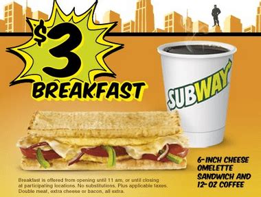 Subway Canada Deals: Take Your Breakfast For Only $3 | Canadian ...