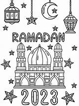 Islamic Art Coloring Pages Ramadan sketch template