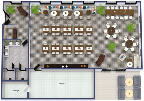 Fast Food Restaurant Floor Plan Design | Floor Roma