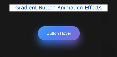 Gradient Button Animation Effects using CSS