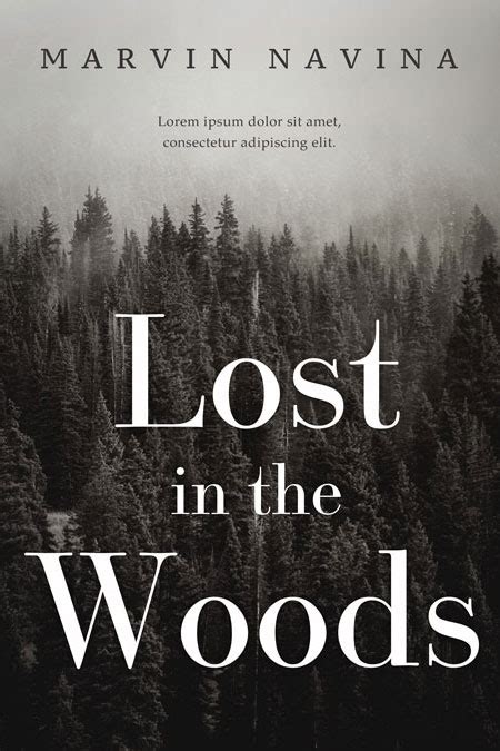 Lost In The Woods - Mystery Pre-made Book Cover For Sale @ Beetiful Book Covers