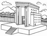 Temple In Jerusalem Coloring Page sketch template