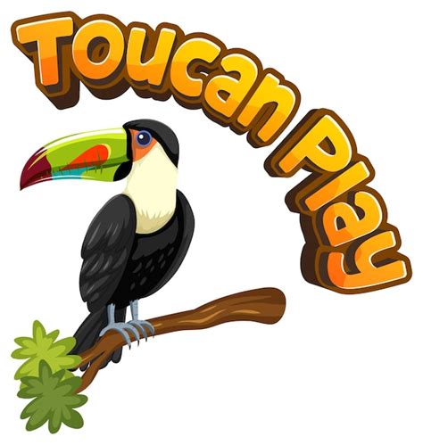 Premium Vector | Cute toucan cartoon funny pun and playful animals