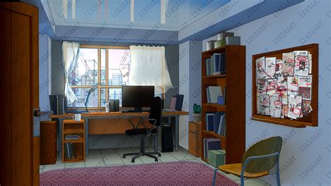 Room design background for visual novel by LeksaArt on DeviantArt
