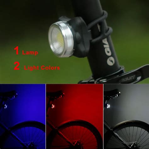Mantain USB Rechargeable LED Bike Tail Light Warning Rear Back Safety Light Two Color Lights ...