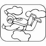 Skydiving Coloring Pages sketch template