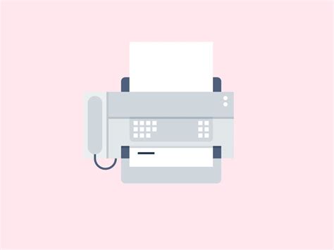 Fax machine illustration | The original source of this image… | Flickr