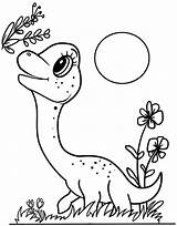 Easy Brachiosaurus Coloring Page  Free Printable Pages For Kids sketch template