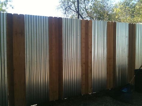 Image result for galvanized metal for fencing | Corrugated metal fence, Diy privacy fence ...