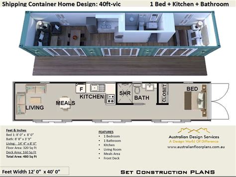 40 Foot Shipping Container Home Floor Plans - Kelakuan