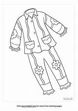 Pajamas Coloring Page Printable sketch template