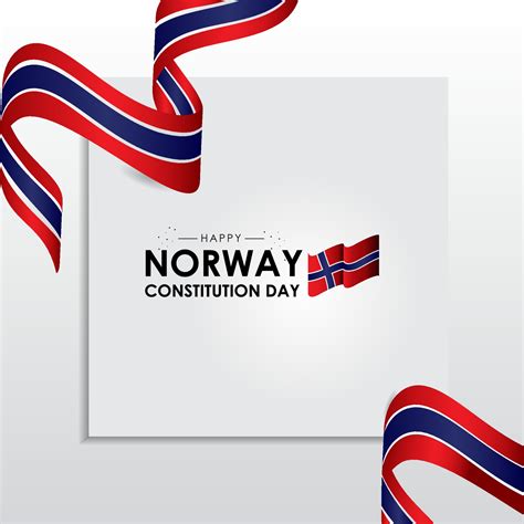 Norway Constitution Day Greeting Design Celebrate 3304108 Vector Art at ...