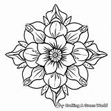 Mandala Flower Coloring Pages  Free & Printable sketch template