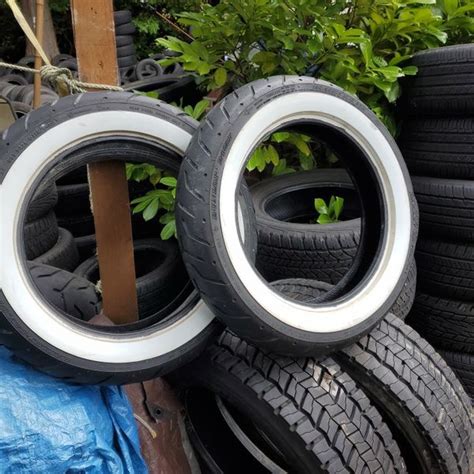 Pair Of Dunlop White Wall Harley-Davidson Motorcycle Tires for Sale in Newcastle, WA - OfferUp