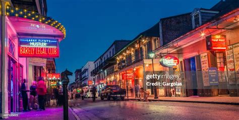 Nightlife In The French Quarter Of New Orleans Louisiana High-Res Stock ...