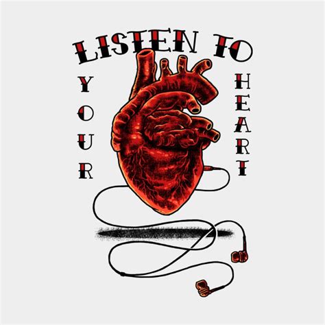 Listen To Your Heart Men's T-Shirt | jellytank's Artist Shop