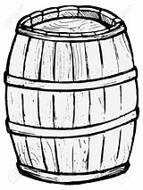Beer Barrel Wine Storage Container Children In Sketch Coloring Page sketch template