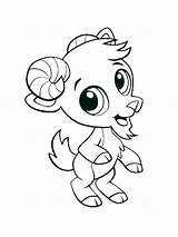 Baby Goat coloring Page sketch template