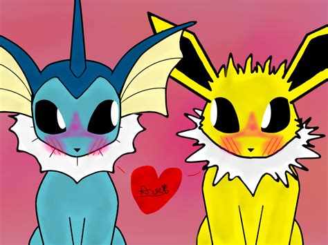 Jolteon X Vaporeon by real-angelthegamer on DeviantArt