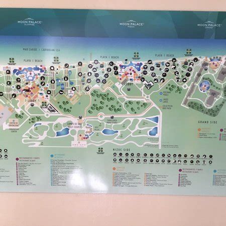 The Grand At Moon Palace Cancun Resort Map