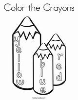 Coloring Pages Crayons sketch template