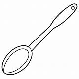 Spoon Coloring Page Outline coloring Book Line Art Drawing  sketch template