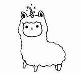 Llamacorn Drawing  Free Download On ClipArtMag sketch template