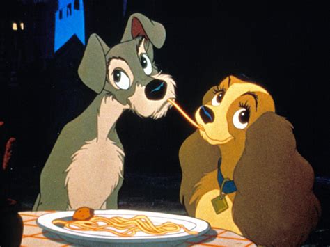 Lady And The Tramp Kissing