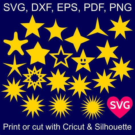 SVG Stars | Star svg, Star clipart, Star shape