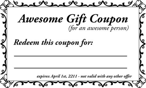 Blank Coupon Template Free Printable - Free Templates Printable